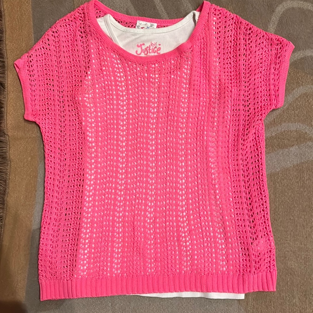 Knit overlay & white tank